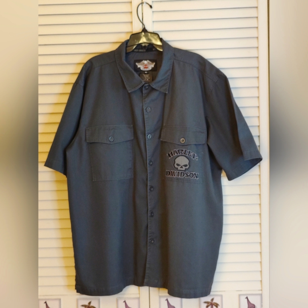 Harley-Davidson Charcoal Button Down Shirt